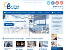 Tablet Screenshot of clinicabowen.com